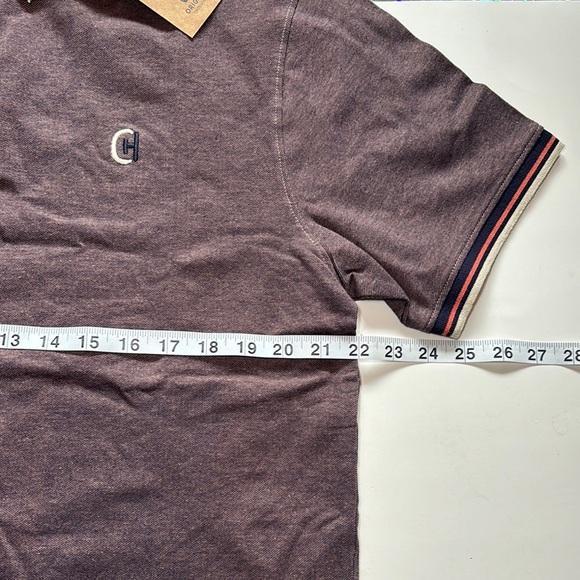 NWT-Classic Brown Polo Shirt with Embroidered Detail - Picture 10 of 10